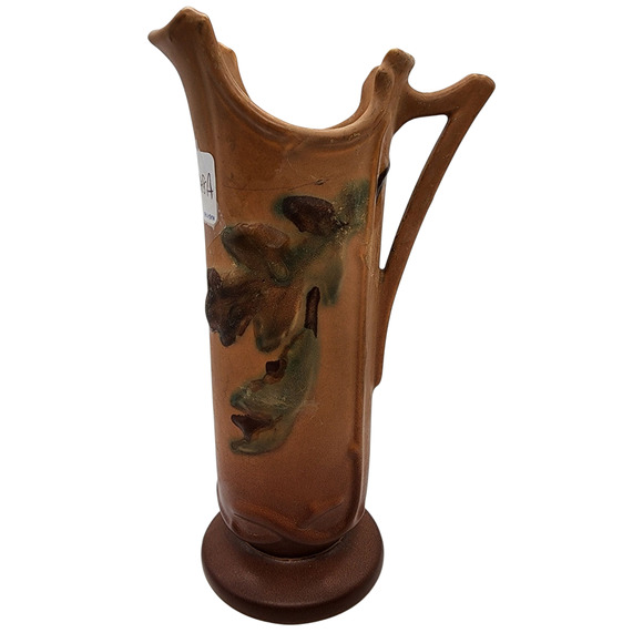Vintage Weller Pottery Oak Leaf Ewer Pitcher 9